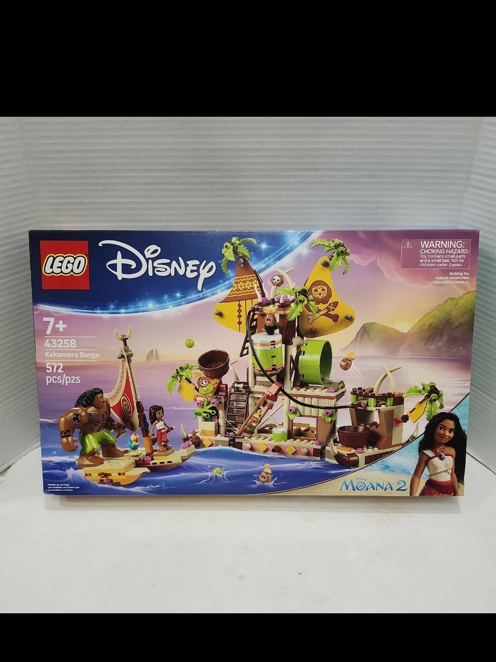 Lego Disney Kakamoara Barge Playset - Blue, Green, Yellow, Brown, Tan, Pink
